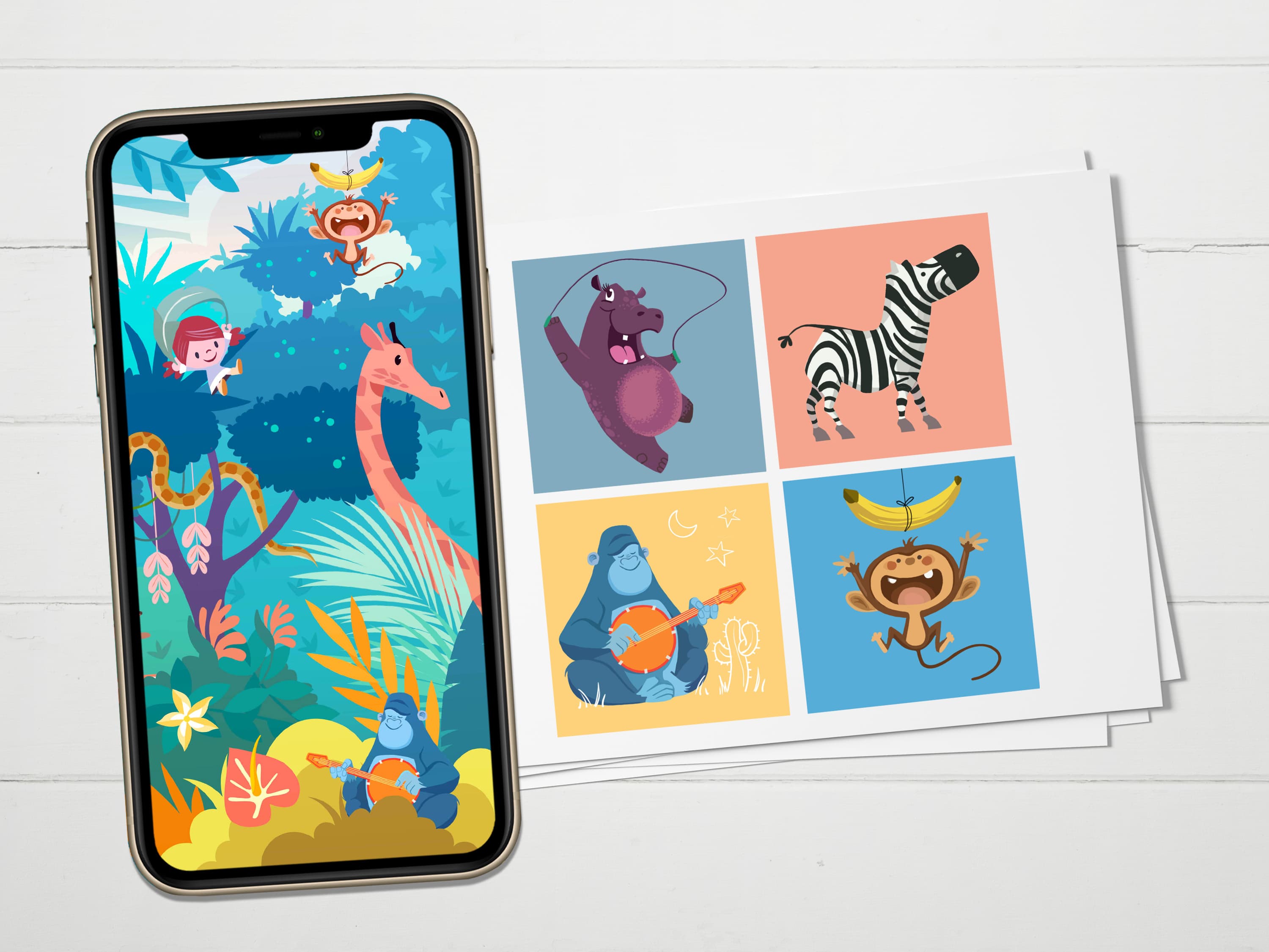 Wimmelbild im Urwald - Detail 1